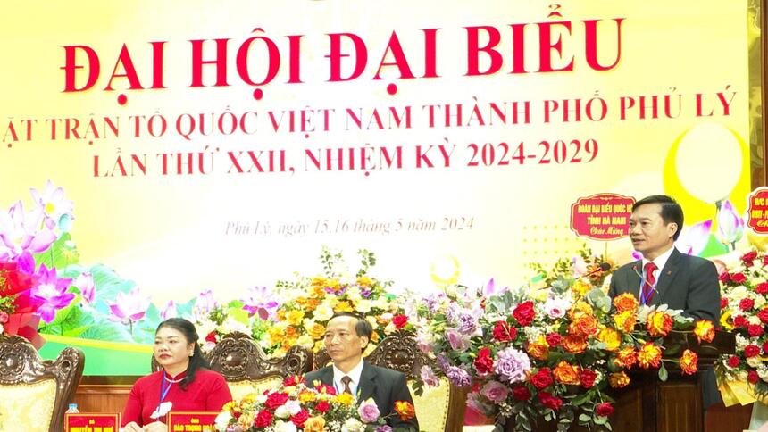 Đại hội đại biểu MTTQ Việt Nam thành phố Phủ Lý lần thứ XXII, nhiệm kỳ 2024 -2029